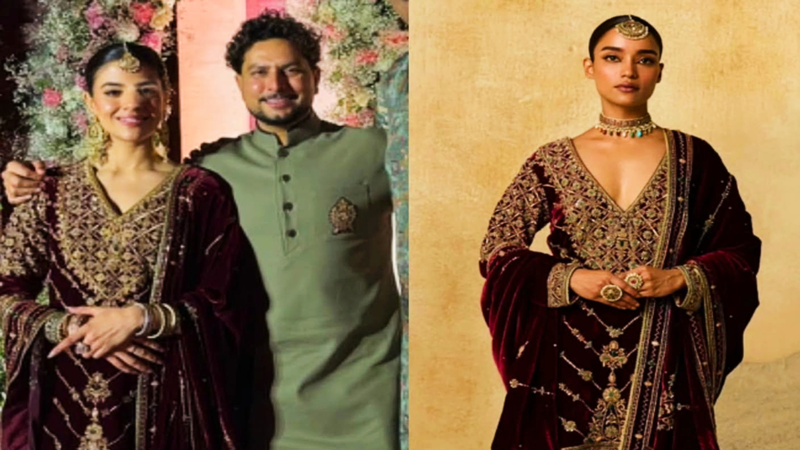 Kuldeep Yadav's Bride-To-Be Vanshika Salwar-Suit For Mehendi Ceremony