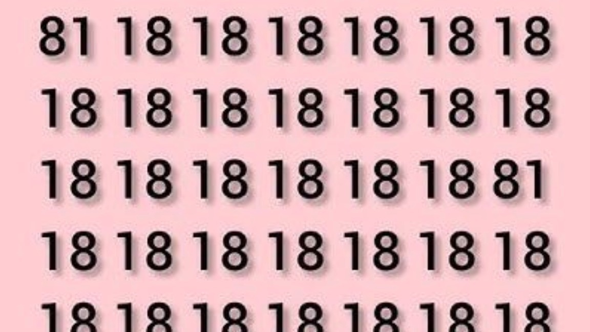  इस तस्वीर में कई 65 दिखाई दे रहे हैं और उनके बीच कहीं 81 छिपा हुआ है. (Photo: Pinterest)