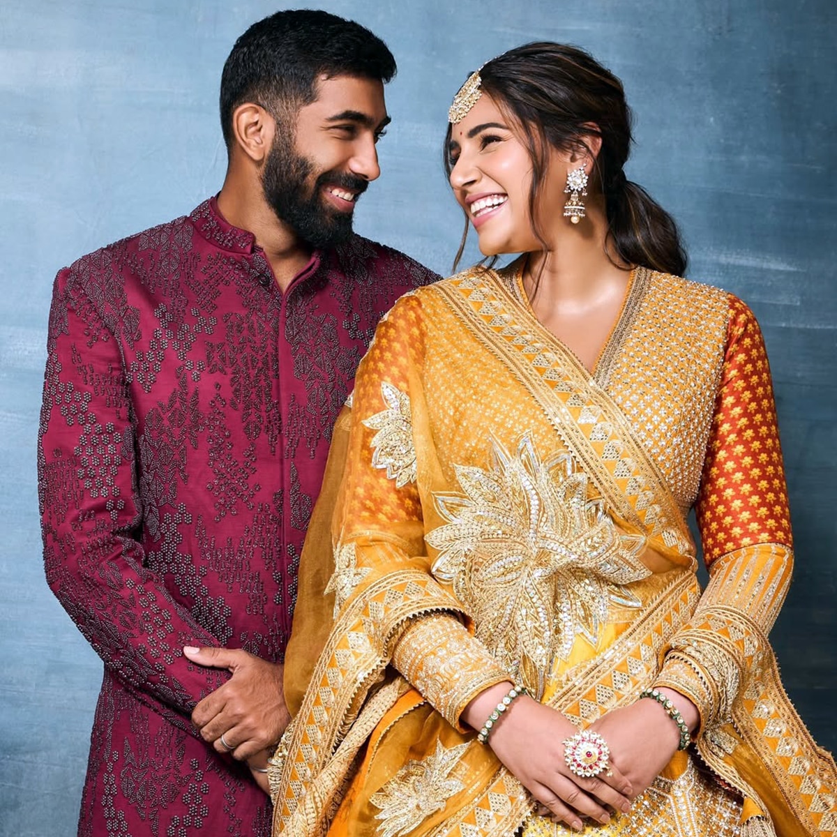 सप्रीत बुमराह, संजना गणेशन 