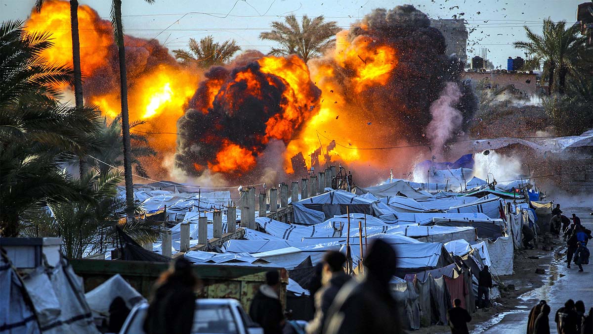 Israel Bomb Strike Gaza