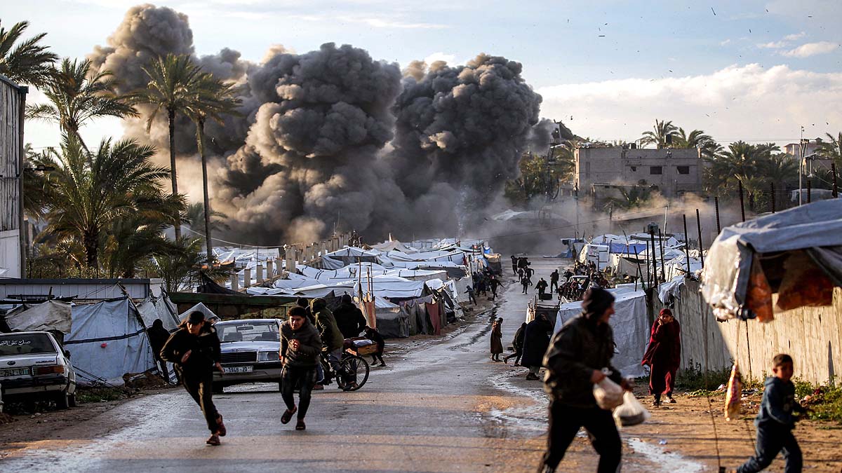 Israel Bomb Strike Gaza