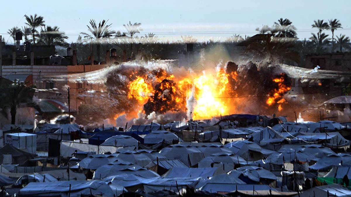 Israel Bomb Strike Gaza