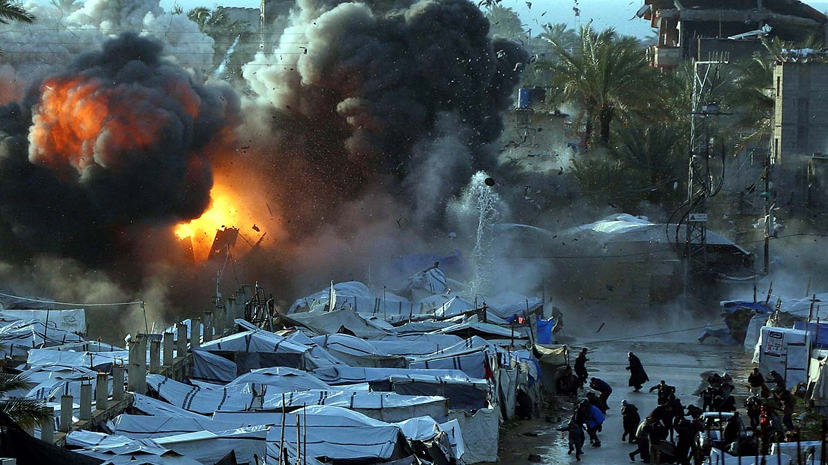 Israel Bomb Strike Gaza