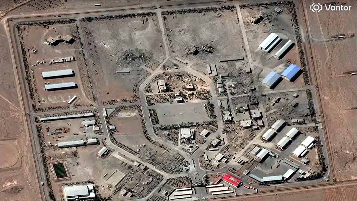 iran damage Satellite Photo