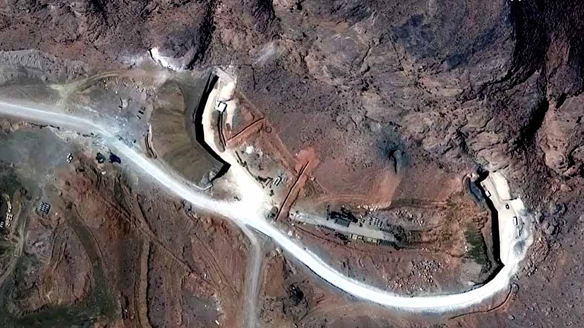 iran damage Satellite Photo