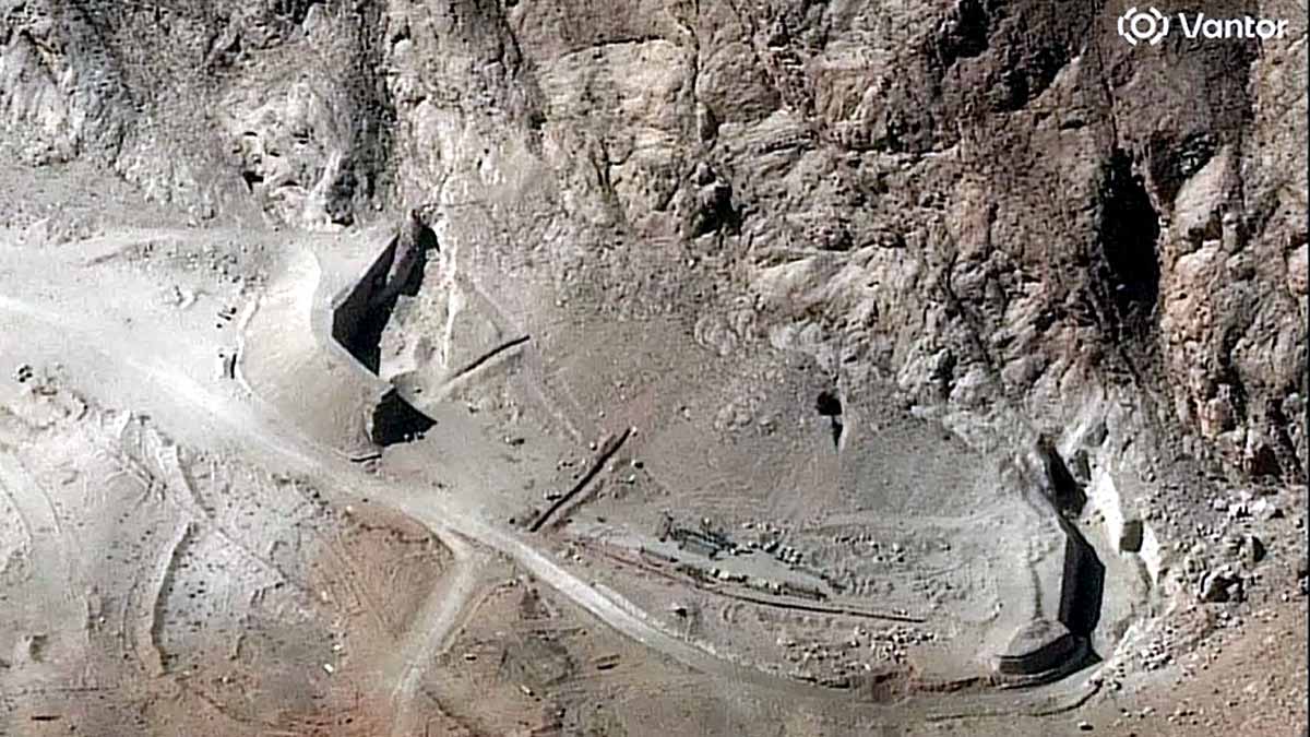 iran damage Satellite Photo