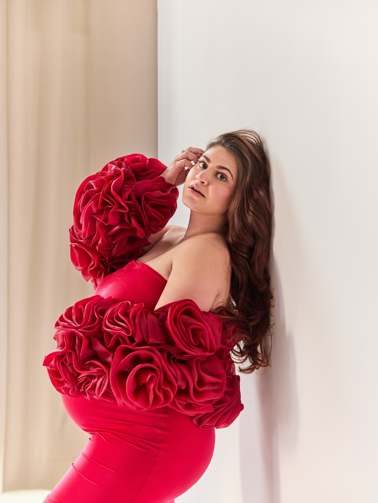 shivaleeka oberoi red gown 