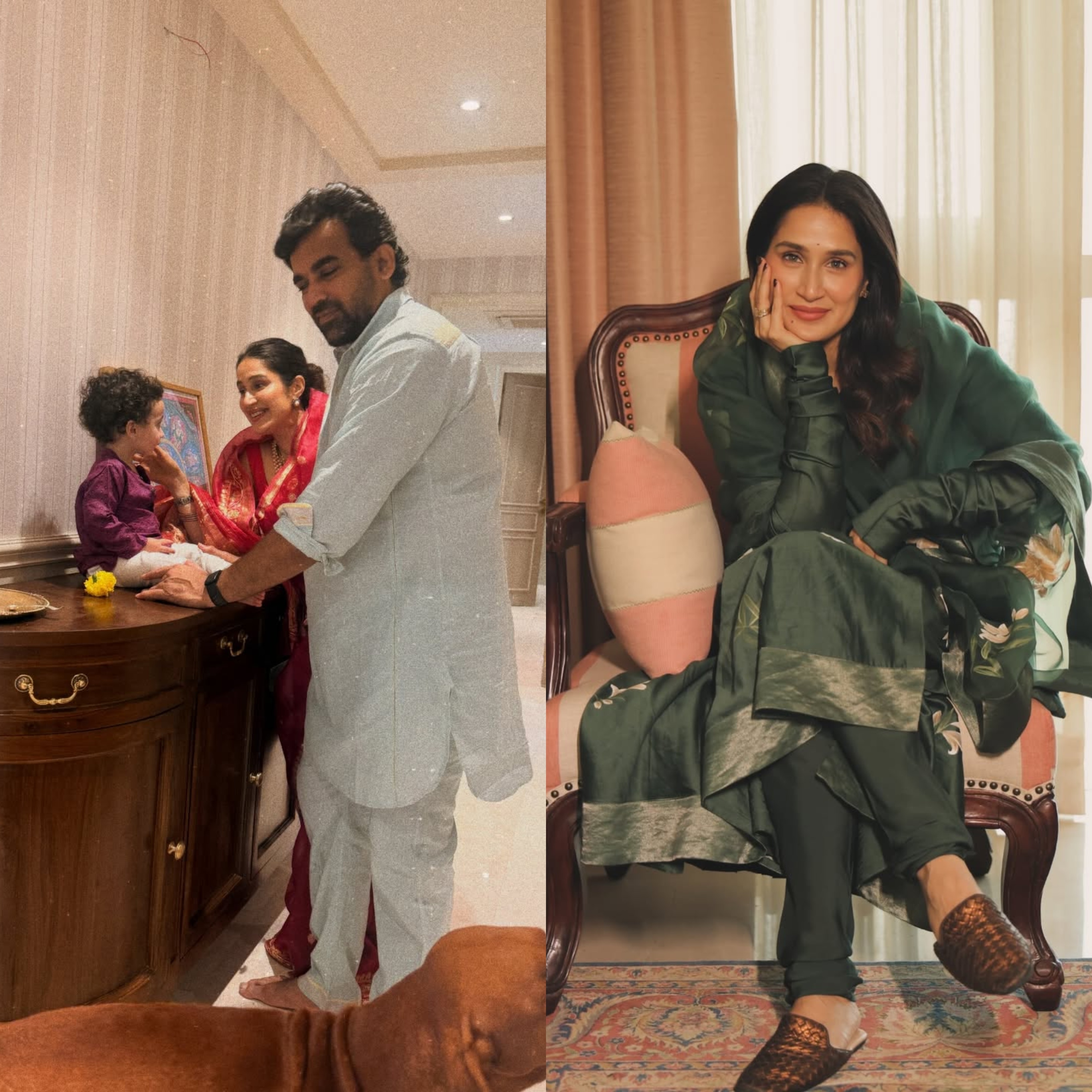 बेडरूम में भी खास सजावट है.