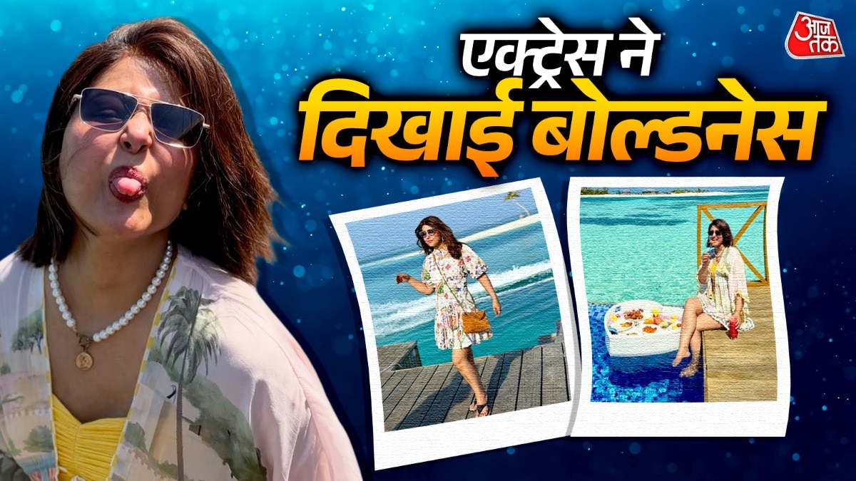 ब्रालेट-मिनी स्कर्ट में छाई एक्ट्रेस, पूल में एन्जॉय किया फ्लोटिंग ब्रेकफास्ट