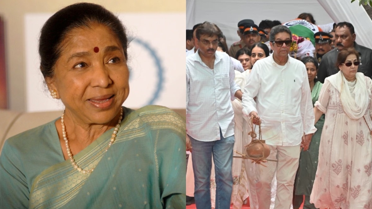 Asha Bhosle last rites moments