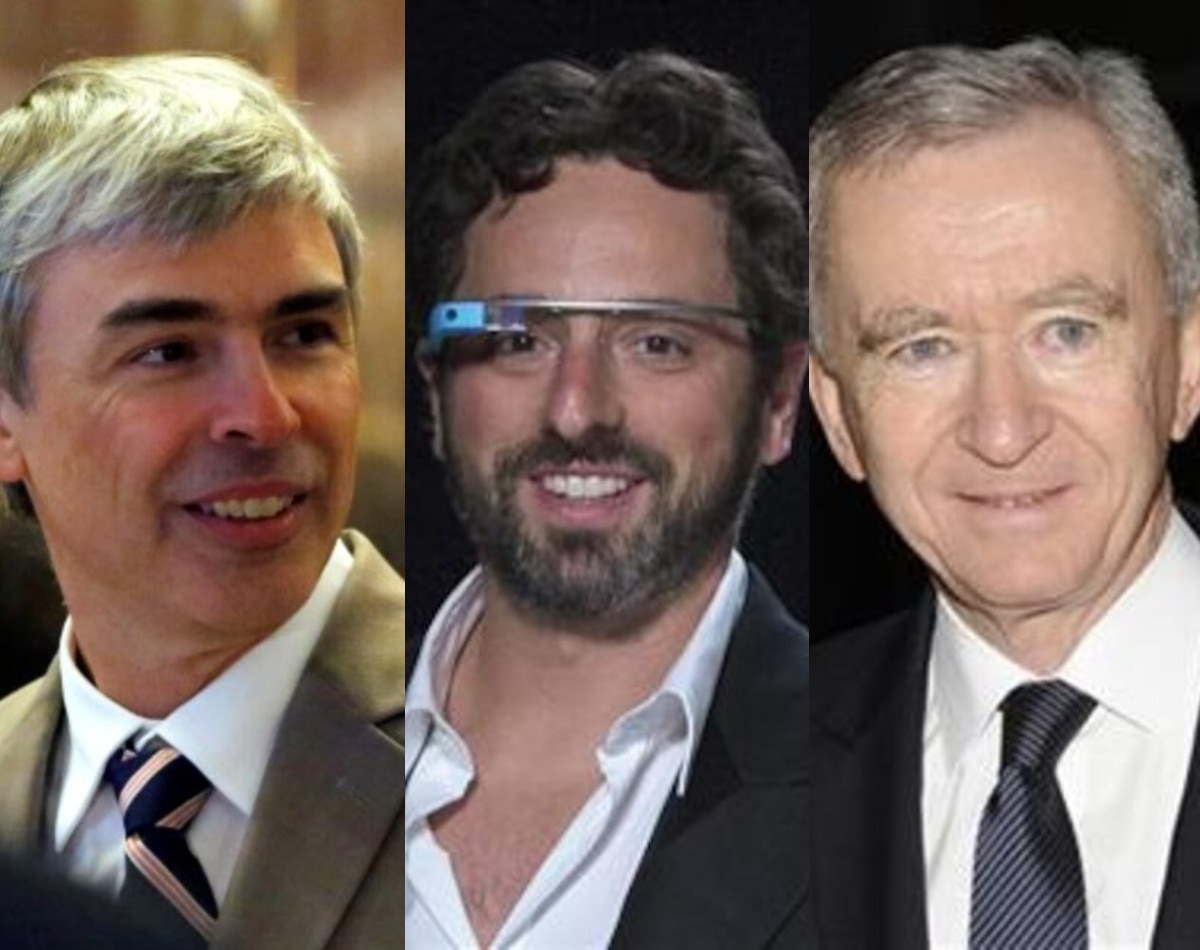 अर्नाल्ट से लेकर लैरी तक आगे 