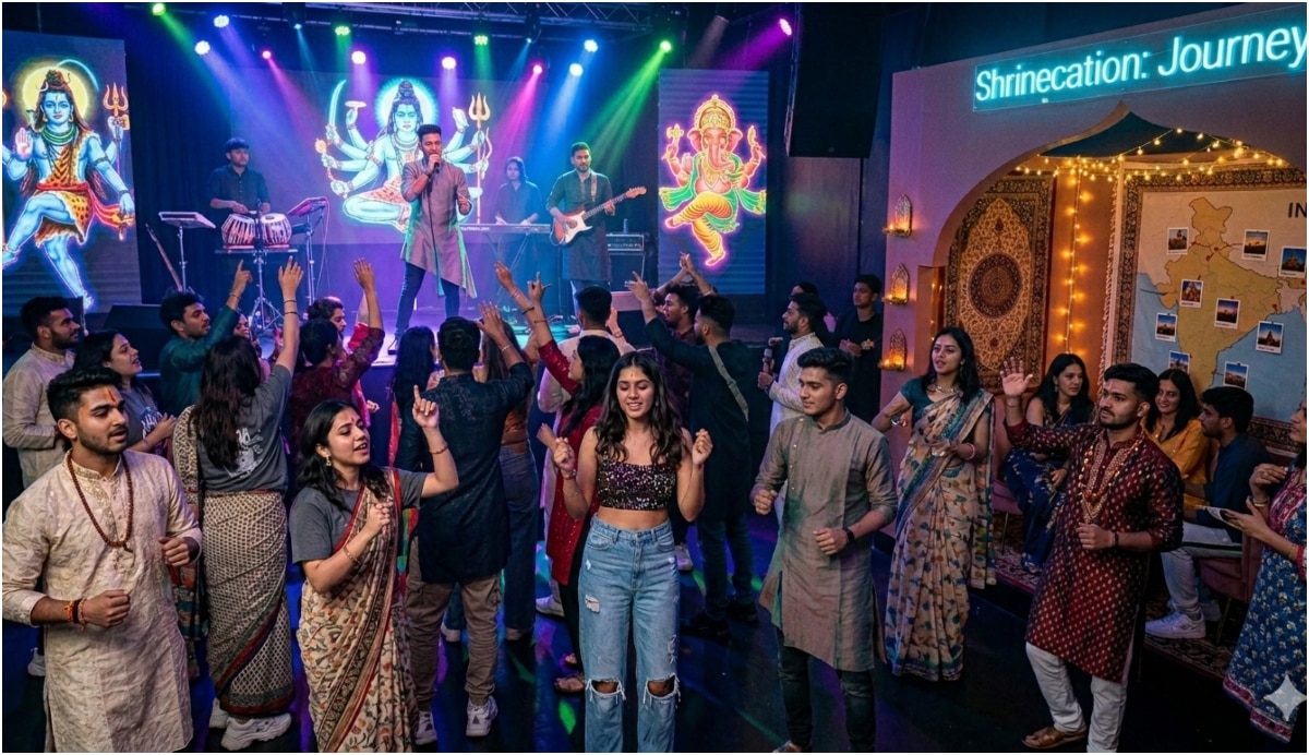 bhajan clubbing viral trend India