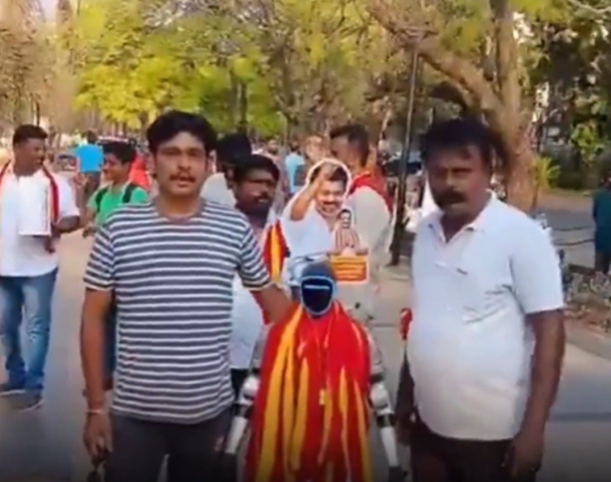 TVK Vijay campaign robot