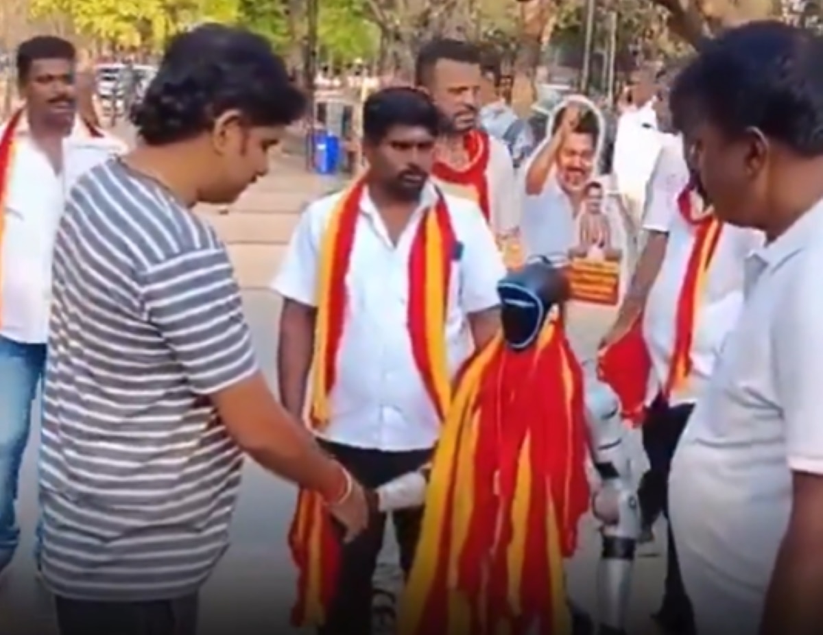 TVK Vijay campaign robot