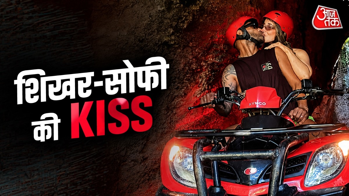 Shikhar Dhawan liplock