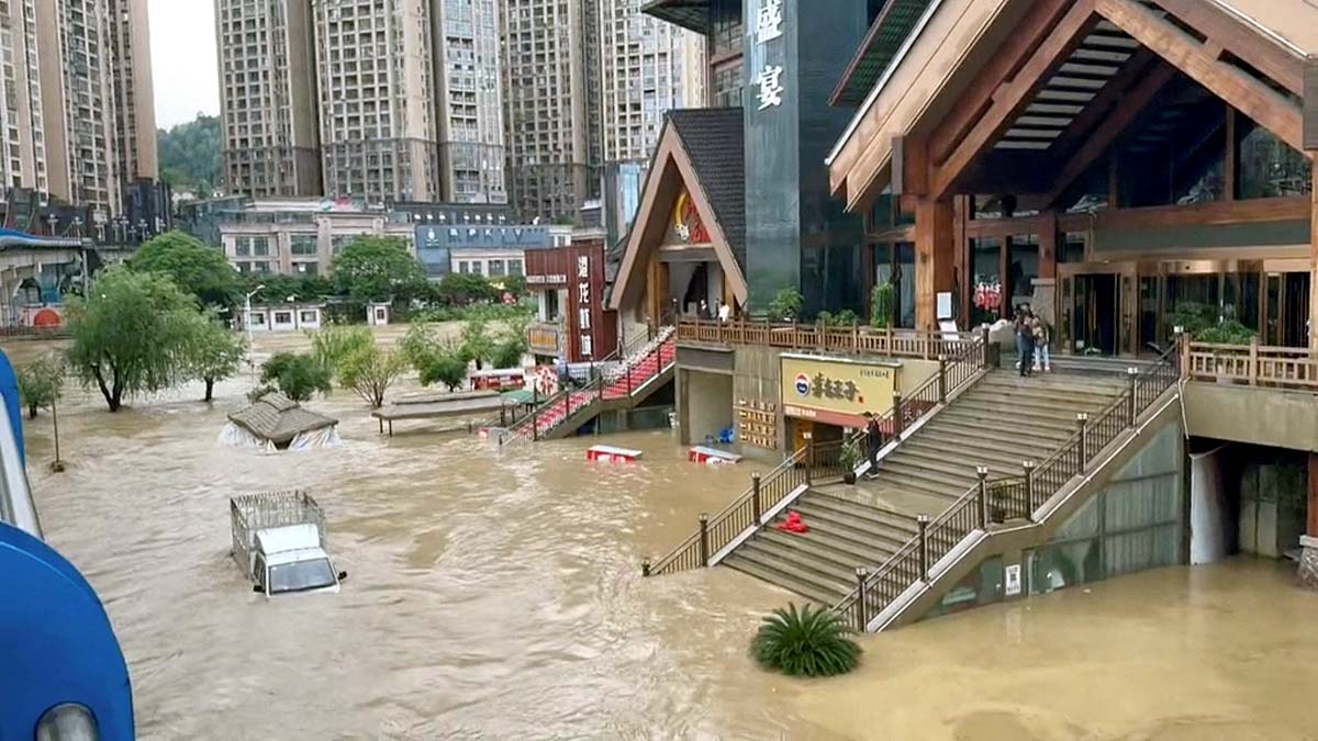  China Floods Earthquake 