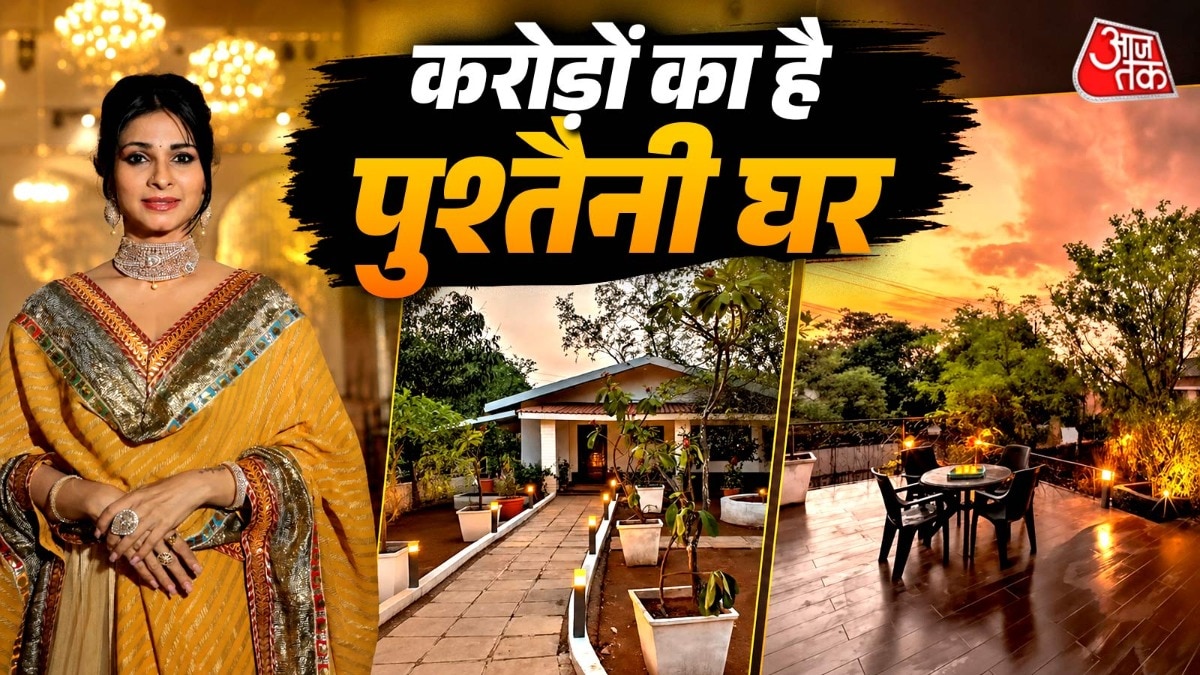प्राइवेट पूल-रॉयल इंटीरियर, पहाड़ों में बसा तनीषा की नानी का