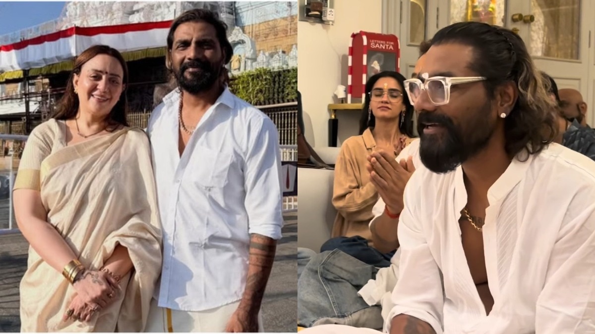 Remo dsouza did hanuman chalisa path at home 