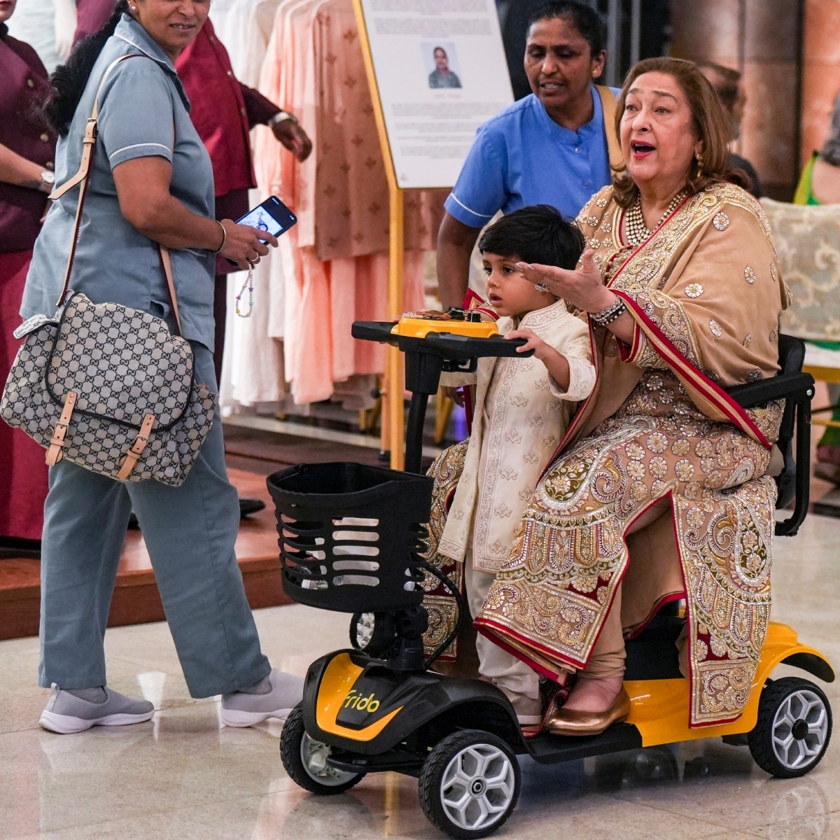 रीमा जैन अपने पोते के साथ. (Photo: PTI)