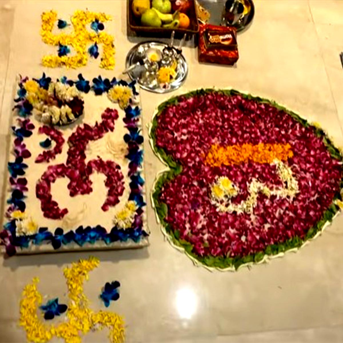 संभावना सेठ के जुड़वा बच्चों की छठी पूजा