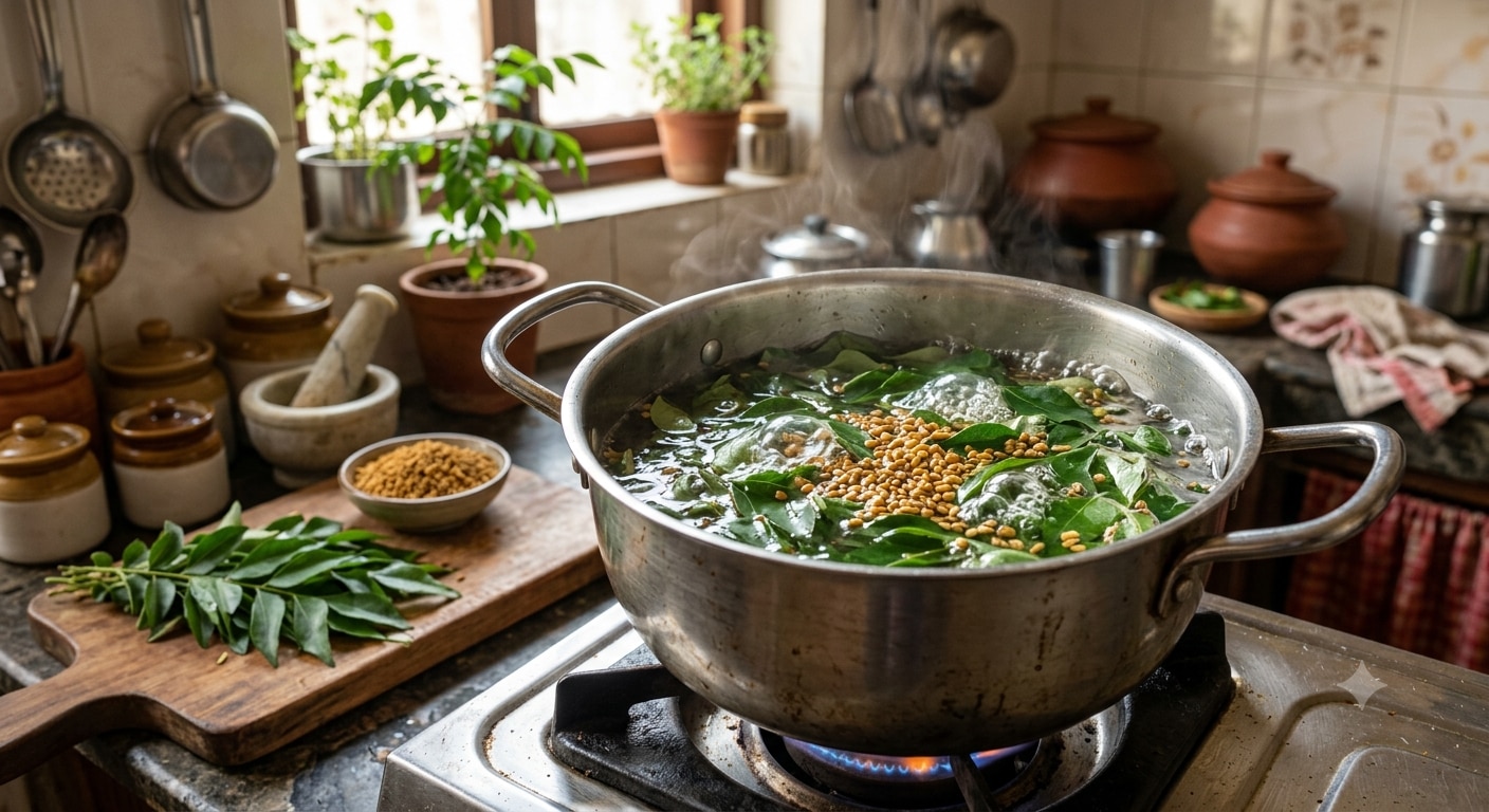 curry leaves  (PHOTO:AI)