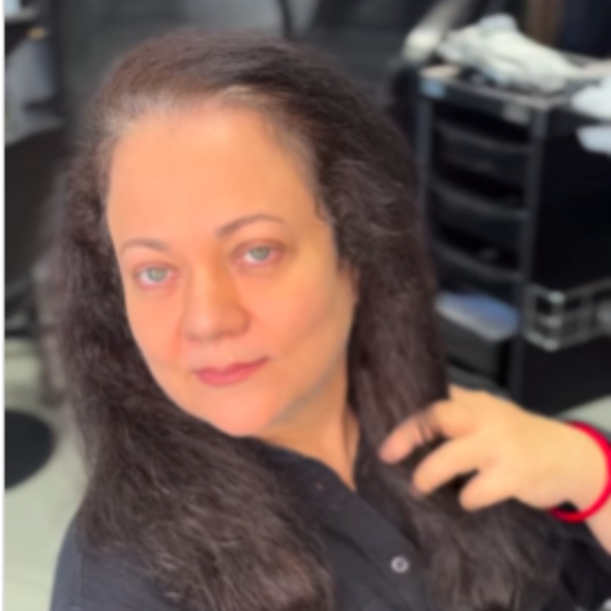 actress mandakini new haircut
