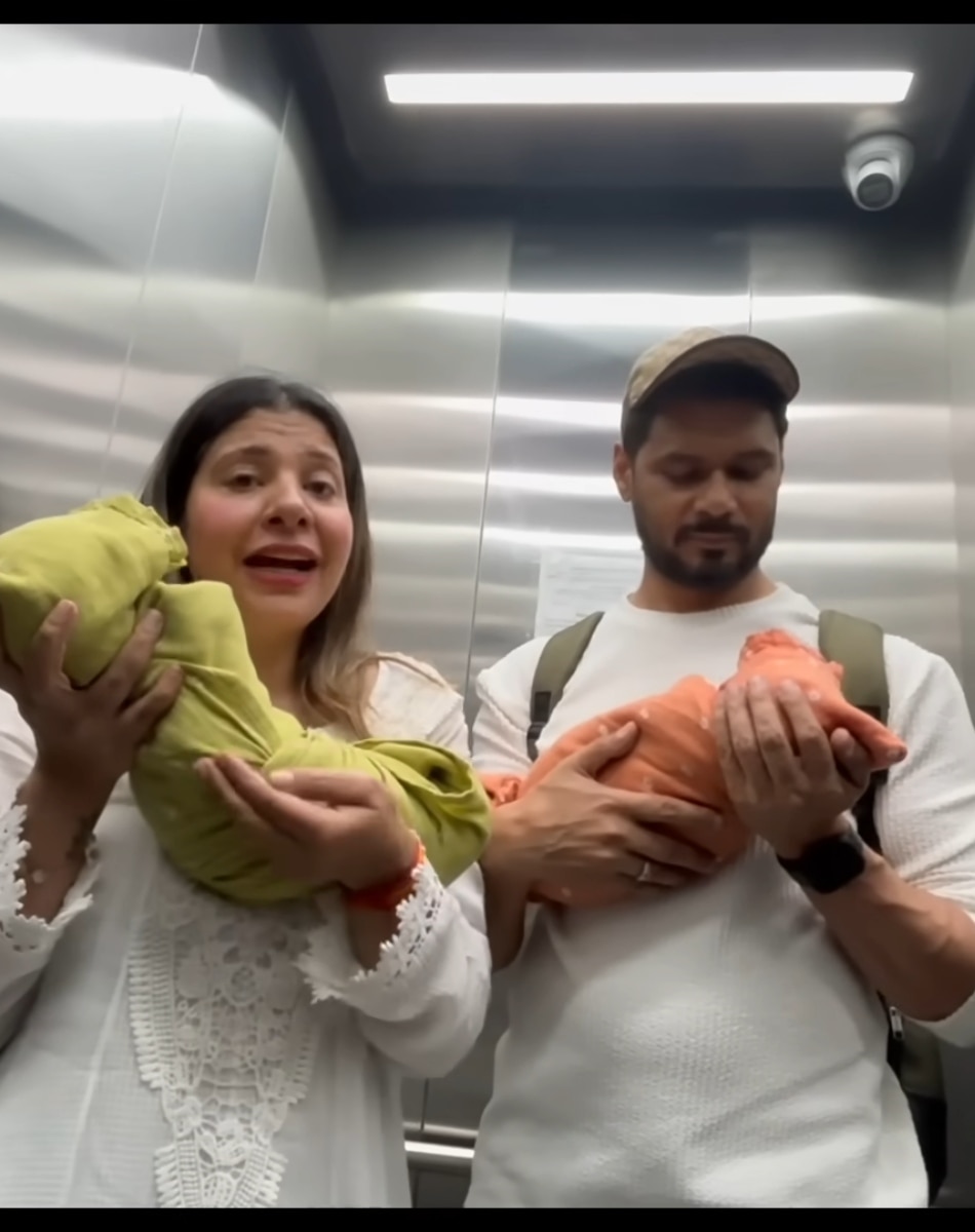 sambhavna seth avinash dwivedi twins grand entry