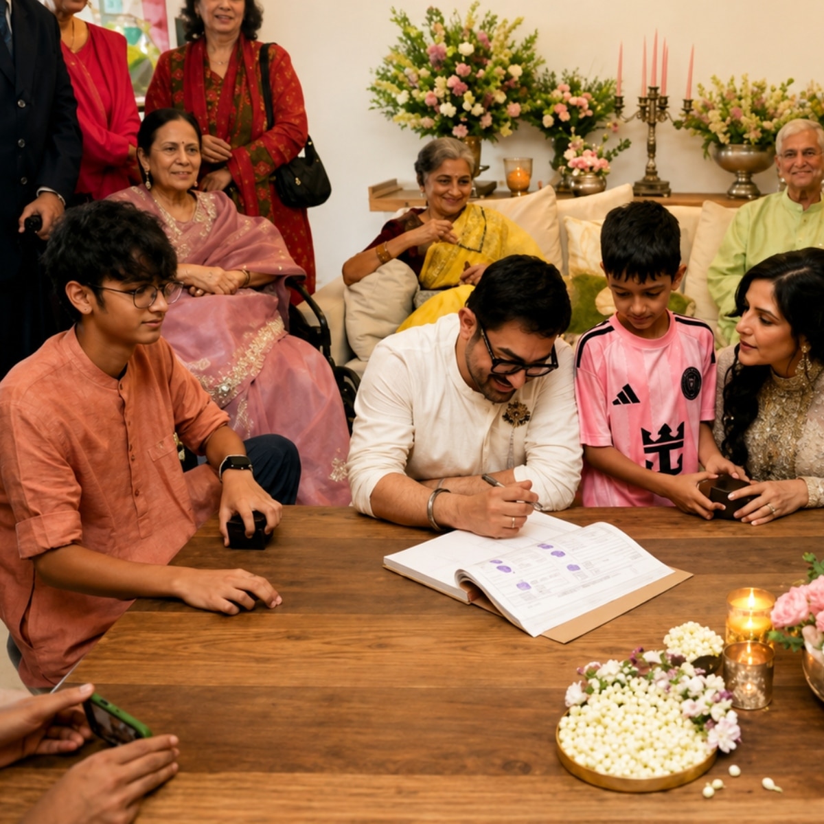 gauri spratt son quinn at aamir khan wedding