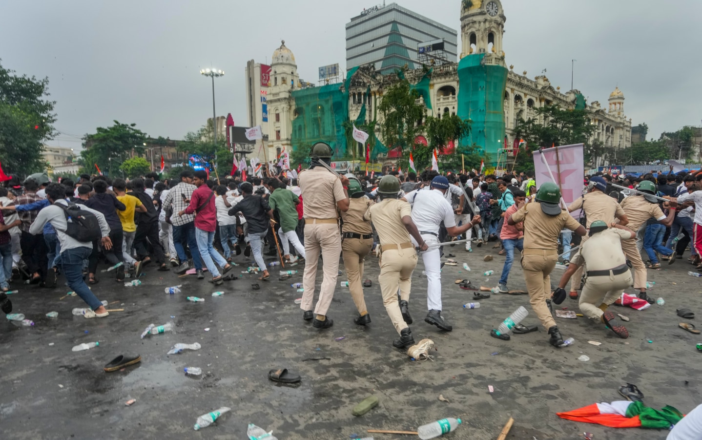 CJP and SFI Protest Kolkata