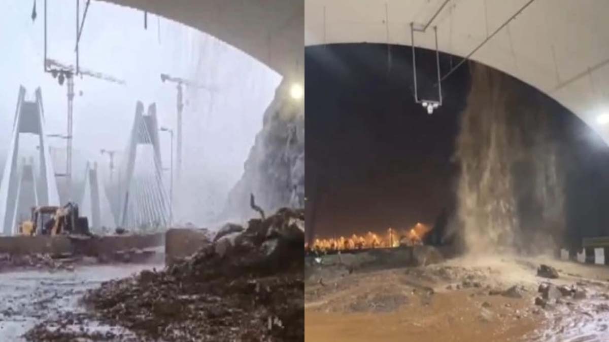 Pune-Mumbai Highway closed due to Landslide