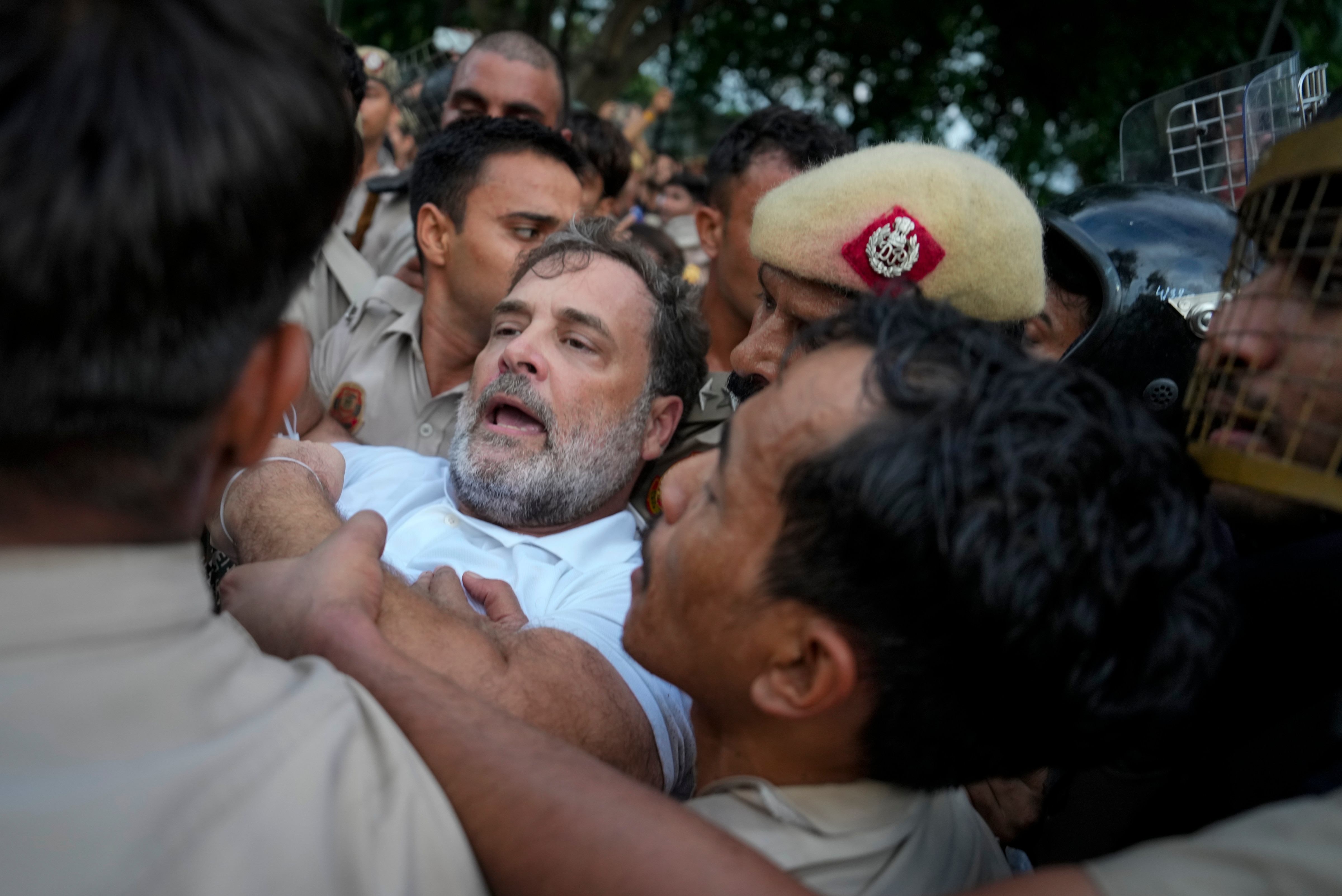 rahul protest