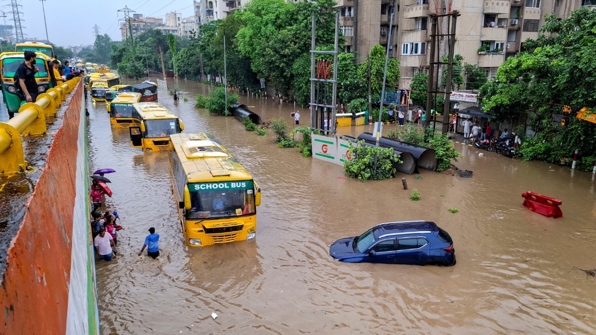 Gurugram Rain Waterlogged
