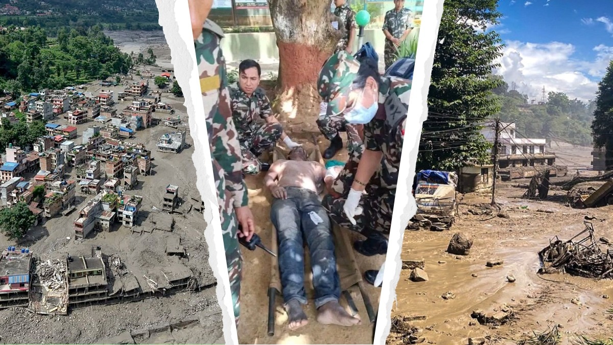nepal flood scary visuals