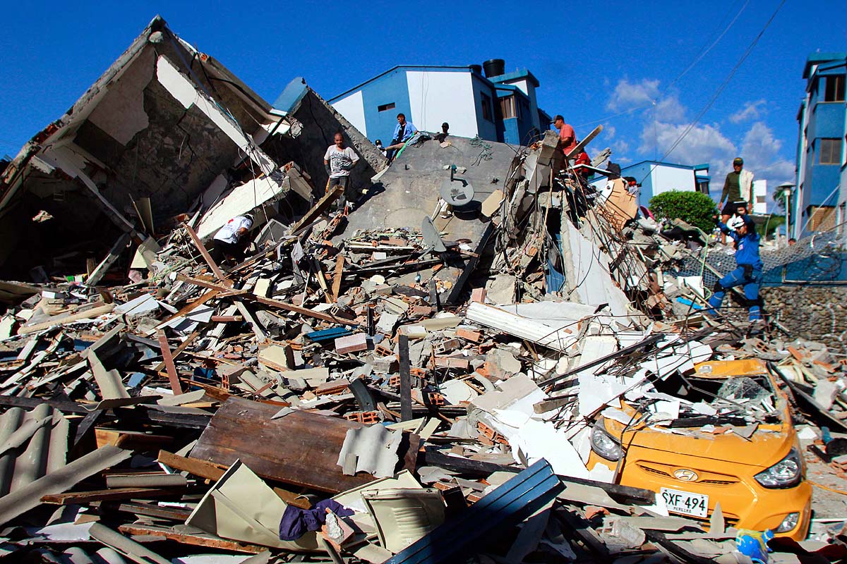 Colombia earthquake Damage