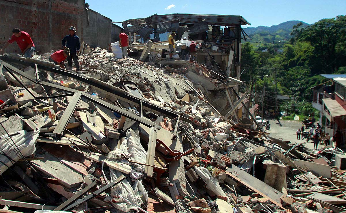 Colombia earthquake Damage
