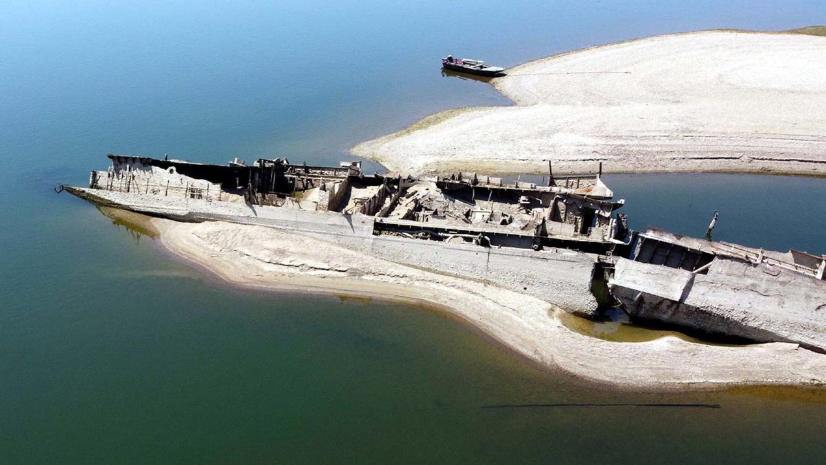 danube river nazi warships