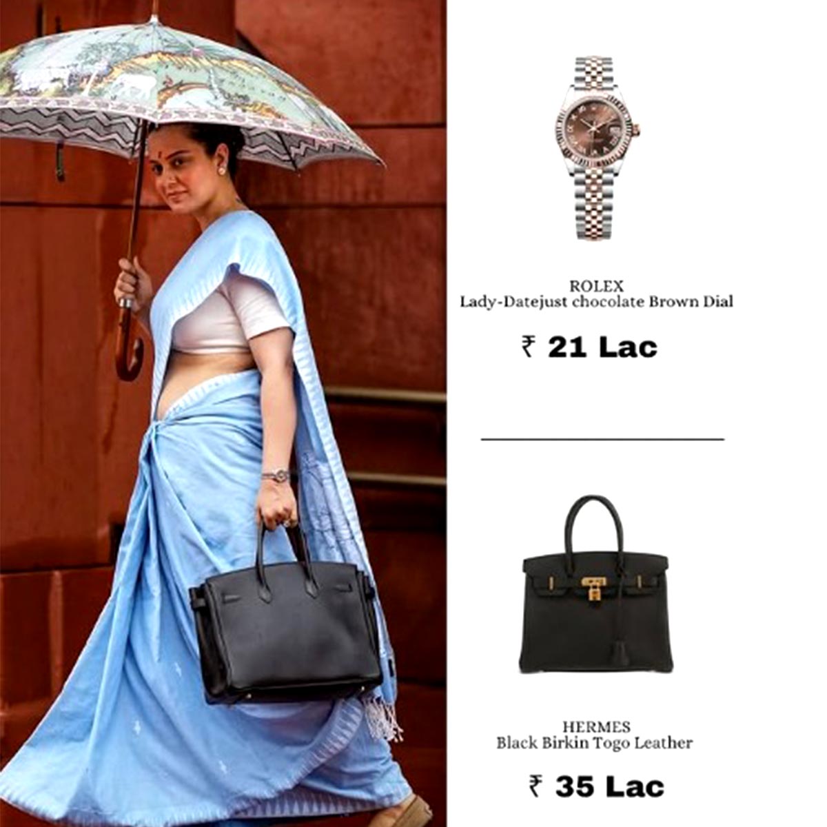 kangana ranaut parliament luxury fashion