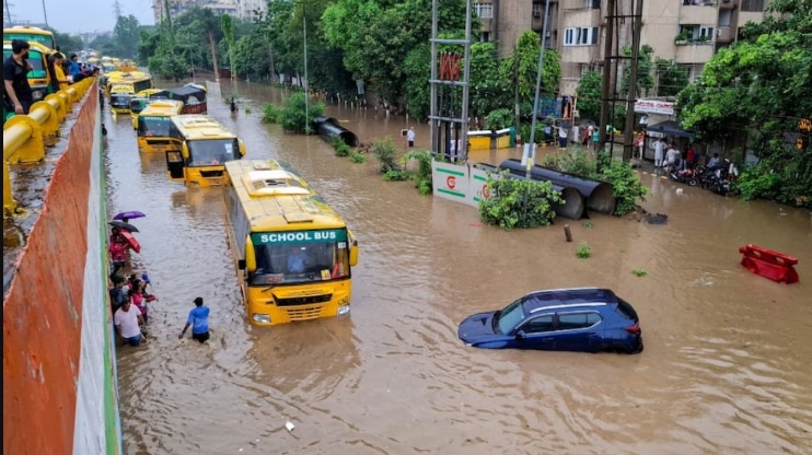 Gurugram Flooded After Heavy Rain