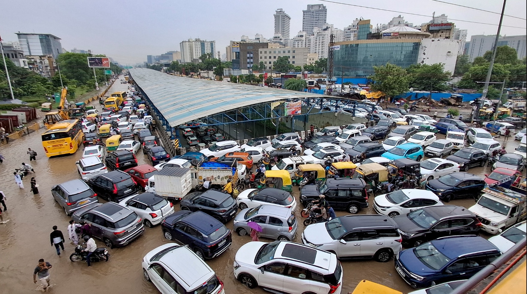 Gurugram Flooded After Heavy Rain