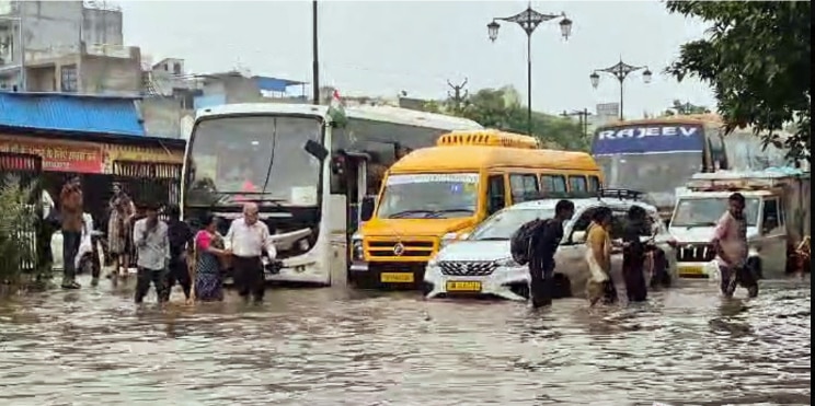 Gurugram Flooded After Heavy Rain