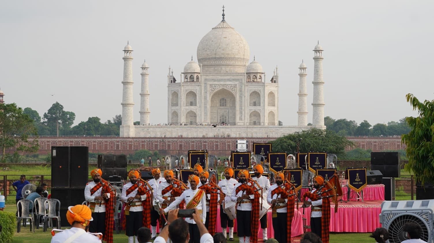 Taj Mahal On The Eve Of Independence Day