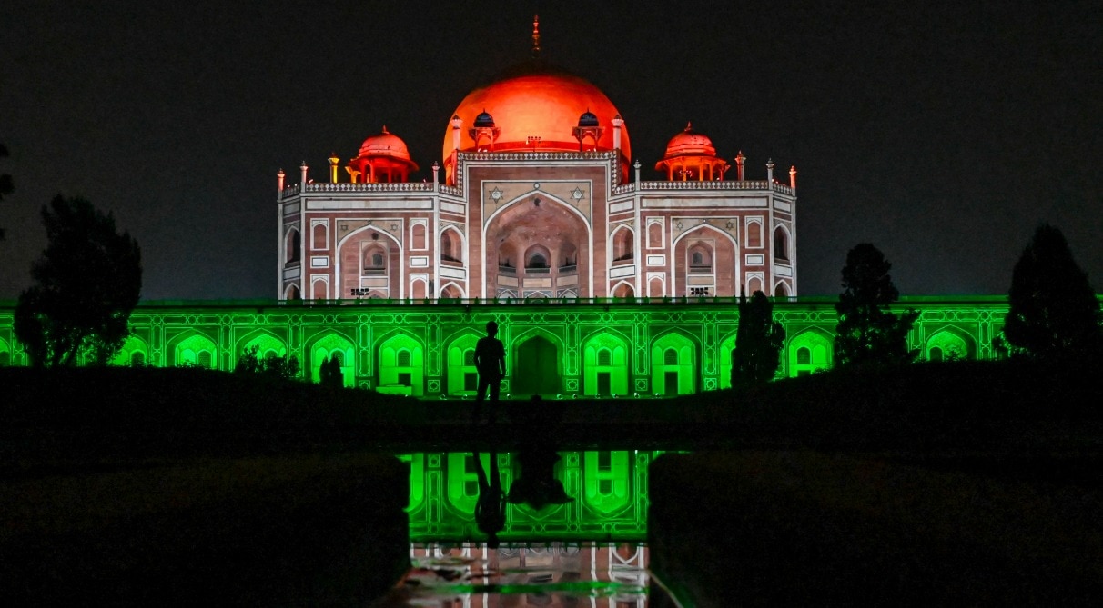 Humayun Tomb On the eve of Independence Day