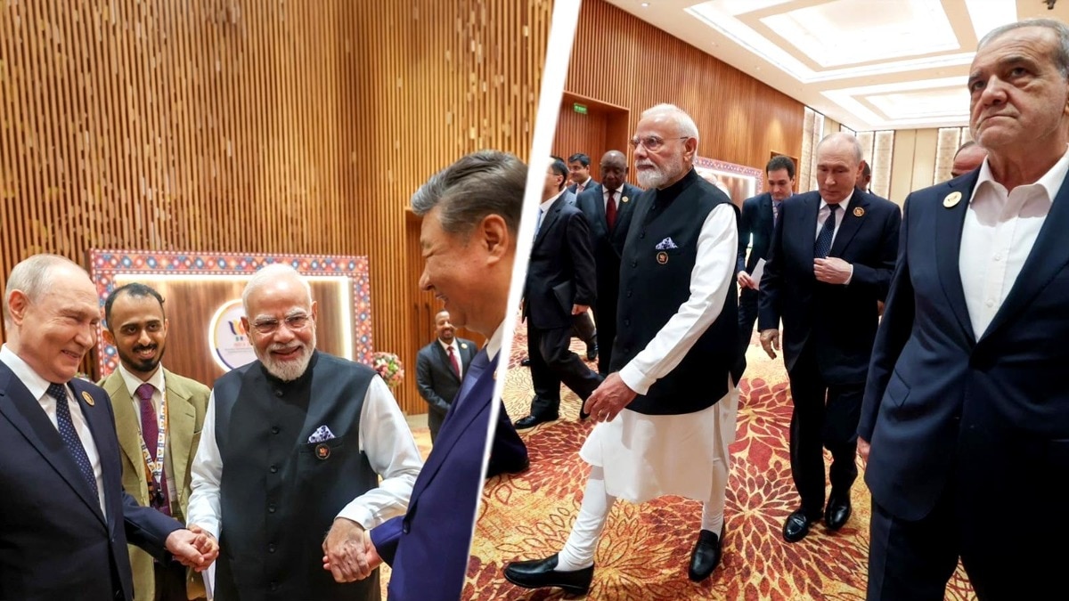 BRICS में बॉन्डिंग की ताकतवर तस्वीर! मोदी-पुतिन-जिनपिंग का फ्रेंडशिप मोमेंट