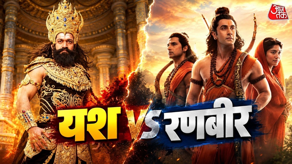 Yash and Ranbir in Ramayana new Poster