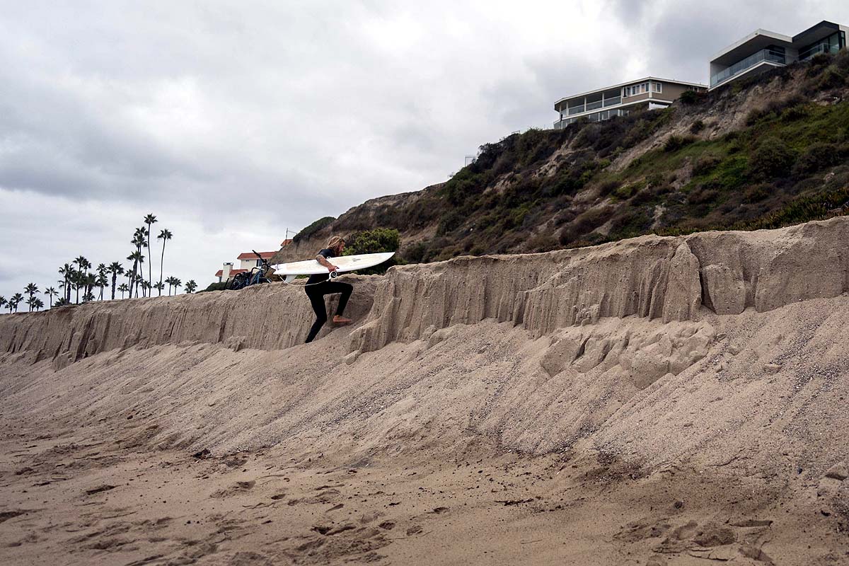 California beach erosion