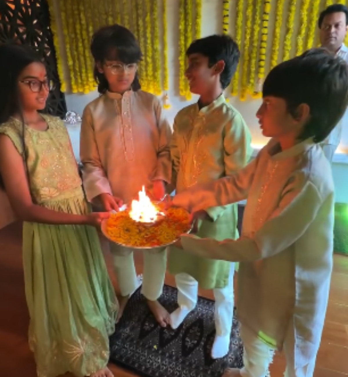 Riteish Deshmukh and Genelia Ganpati Bappa