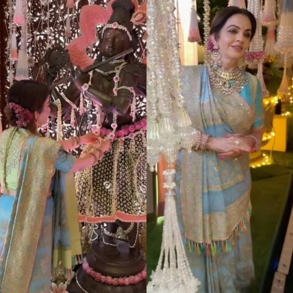 एंटीलिया में जन्माष्टमी का खूबसूरत नजारा. (Photo: Instagram/@rititkahairstylist)