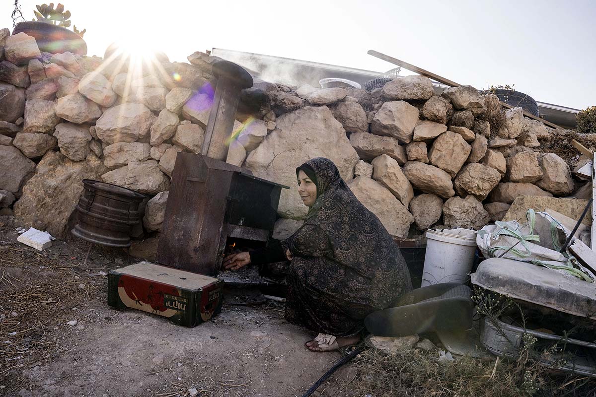 Palestinian family cave