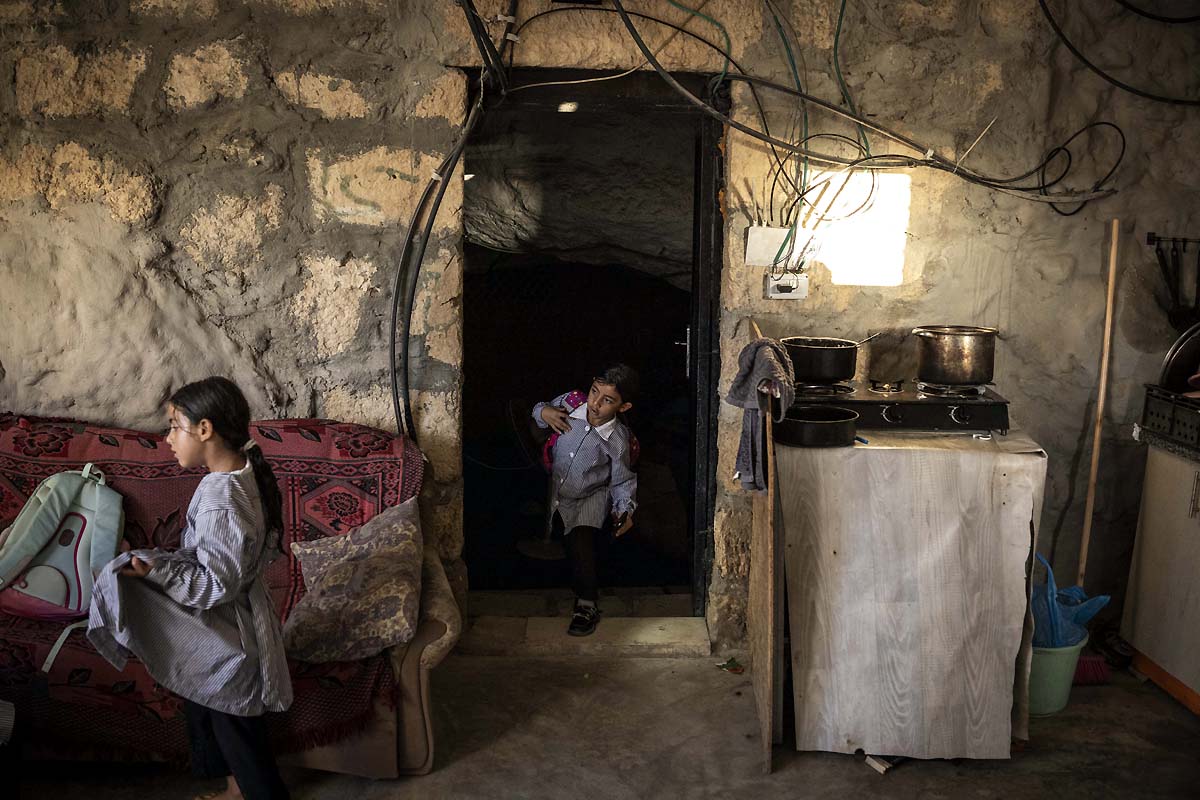 Palestinian family cave