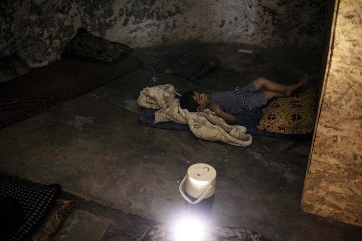 Palestinian family cave